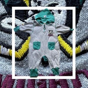 Vintage Mighty Ducks hooded one piece